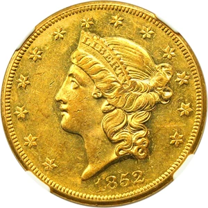 image for: 1852-O $20 NGC AU58 - Rare New Orleans Double Eagle