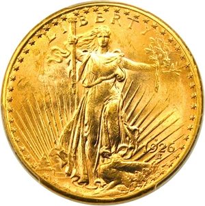 image for: 1926-D $20 PCGS MS63 - Rare Saint Gaudens Issue