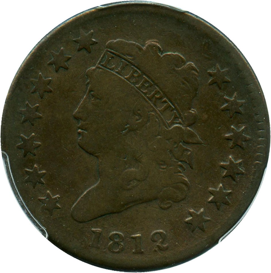 image for: 1812 1c PCGS VG-8 (Small Date) Scarce Classic Head Type