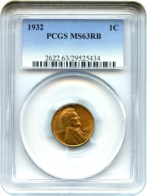 image for: 1932 1c PCGS MS63 RB