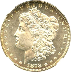 image for: 1878 7TF $1 NGC MS65 PL (Reverse of 1878)