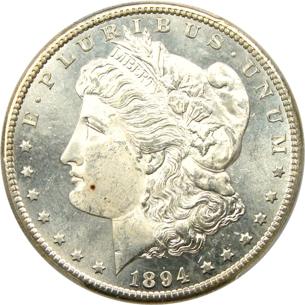 image for: 1894-S $1 PCGS MS64 PL ex: Key West Collection