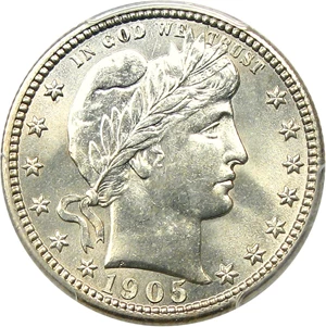 image for: 1905-S 25c PCGS MS64 - Underrated Key Date