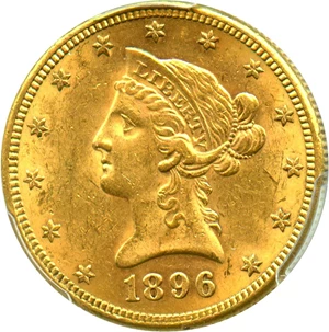 image for: 1896-S $10 PCGS MS61