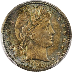 image for: 1903 25c PCGS/CAC MS64+