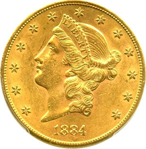 image for: 1884-S $20 PCGS MS61 - No Reserve!