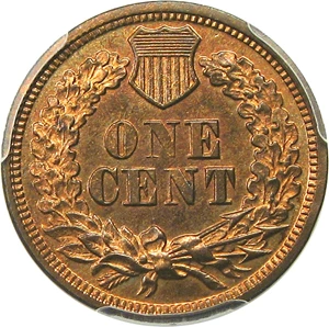 image for: 1864-L 1c PCGS/CAC Proof 65 RB (L On Ribbon) Major US Rarity