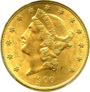image for: 1900-S $20 PCGS MS63 - No Reserve!