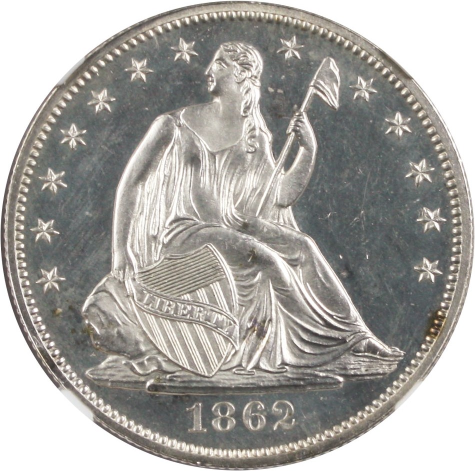 image for: 1862 50c NGC Proof 64 - Civil War Era Proof