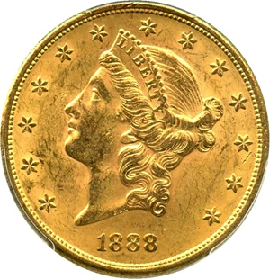 image for: 1888-S $20 PCGS MS61 - No Reserve!