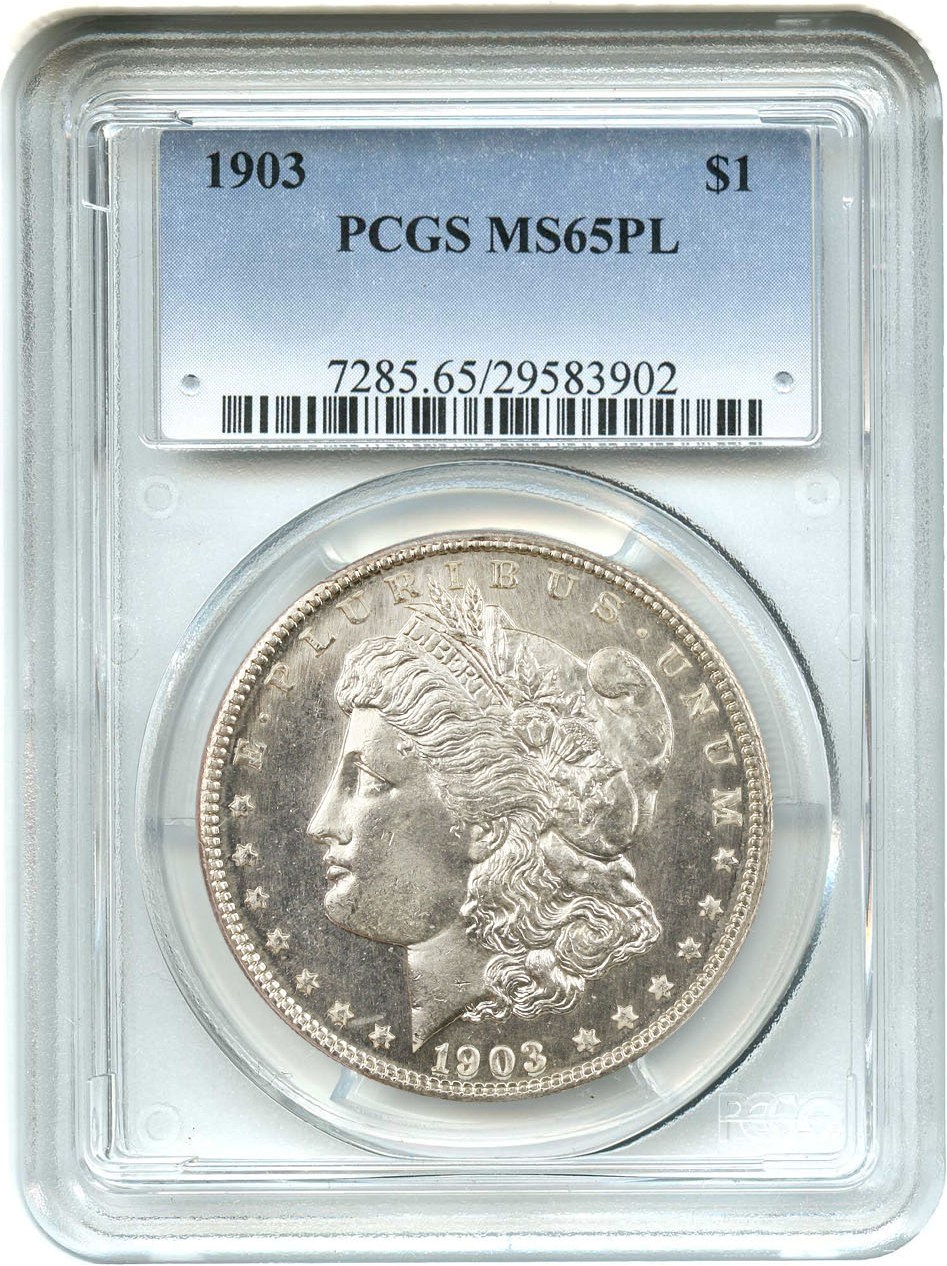 image for: 1903 $1 PCGS MS65 PL - Very Tough Prooflike Morgan