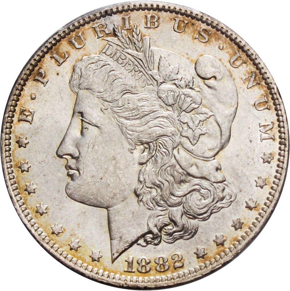 image for: 1882-O/S $1 PCGS MS62 (Weak) Hot 50 VAM