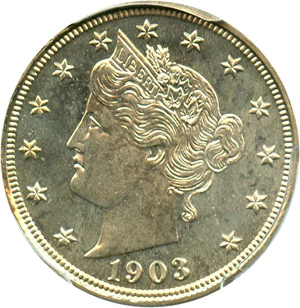 image for: 1903 5c PCGS Proof 65 - No Reserve!
