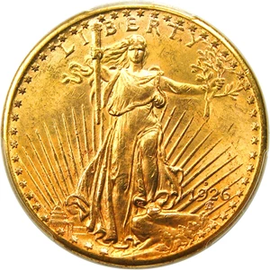 image for: 1926-D $20 PCGS MS62 - Rare Saint Gaudens Issue