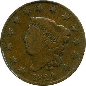 image for: 1824/2 1c PCGS VG-8