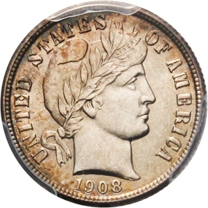 image for: 1908-S 10c PCGS/CAC MS64 - Better Date