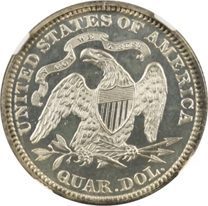 image for: 1875 25c NGC Proof 64 CAM