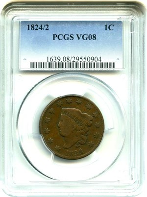 image for: 1824/2 1c PCGS VG-8
