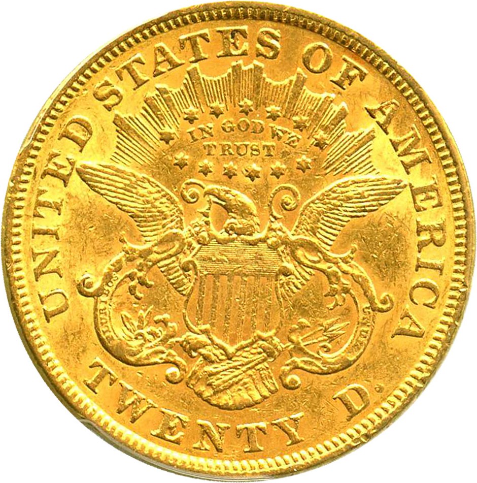 image for: 1873 $20 PCGS XF45 (Closed 3)