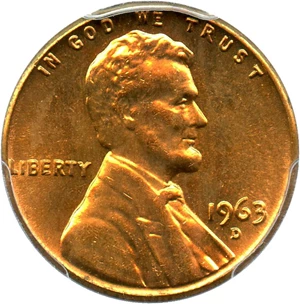 image for: 1963-D 1c PCGS MS66 RD - No Reserve!