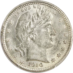 image for: 1910 25c PCGS MS63