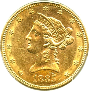 image for: 1885-S $10 PCGS MS61 - No Reserve!
