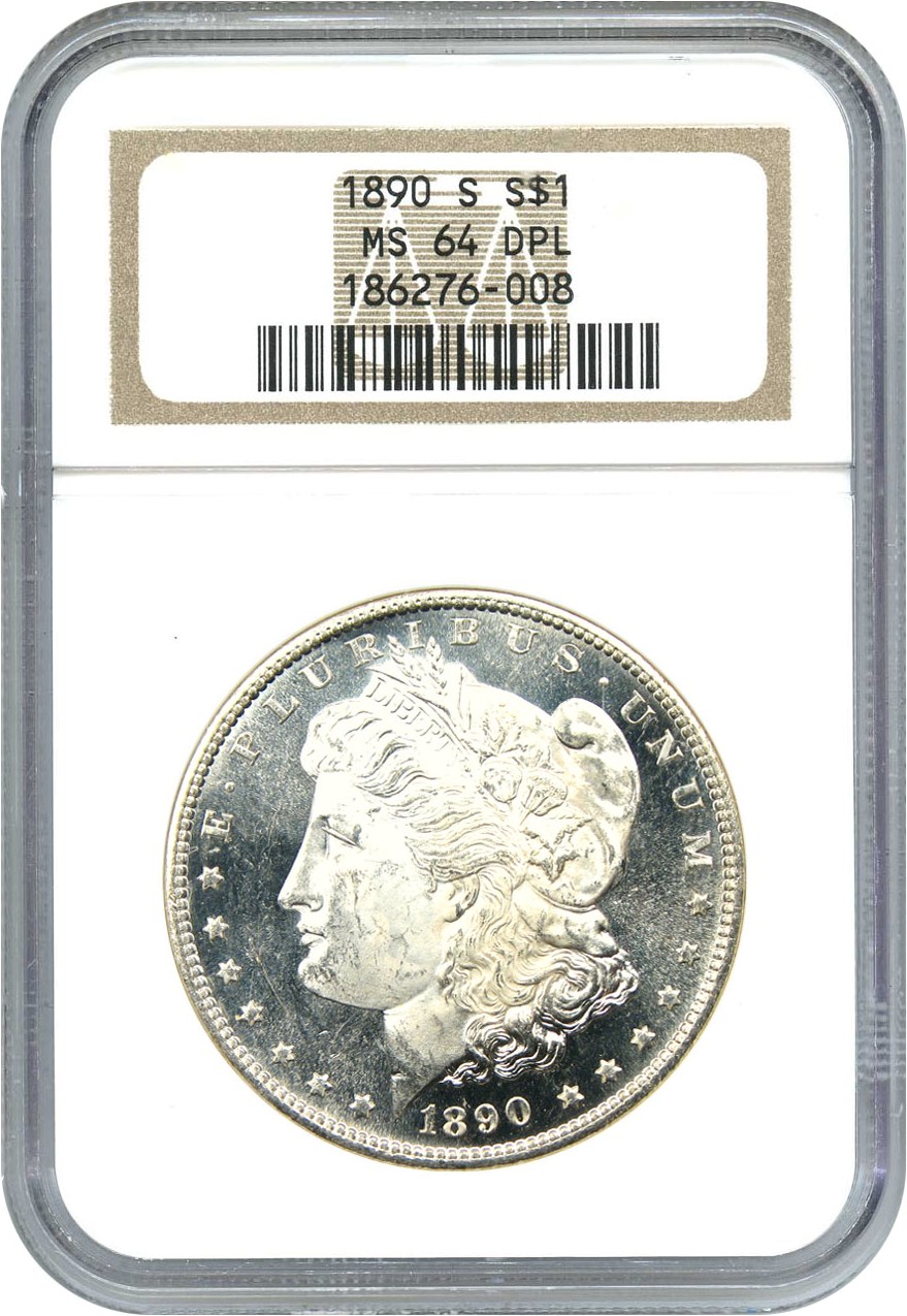 image for: 1890-S $1 NGC MS64 DMPL
