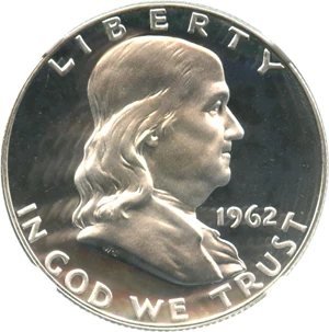 image for: 1962 50c NGC/CAC Proof 68 DCAM
