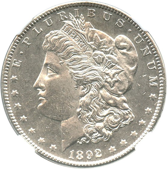 image for: 1892 $1 NGC MS62 PL