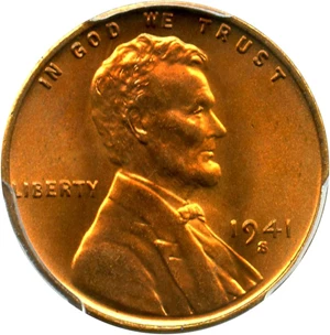 image for: 1941-S 1c PCGS/CAC MS67 RD