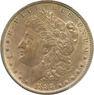 image for: 1888-O $1 PCGS Genuine UNC Details (Questionable Color)