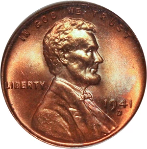 image for: 1941-D 1c NGC MS67 RD