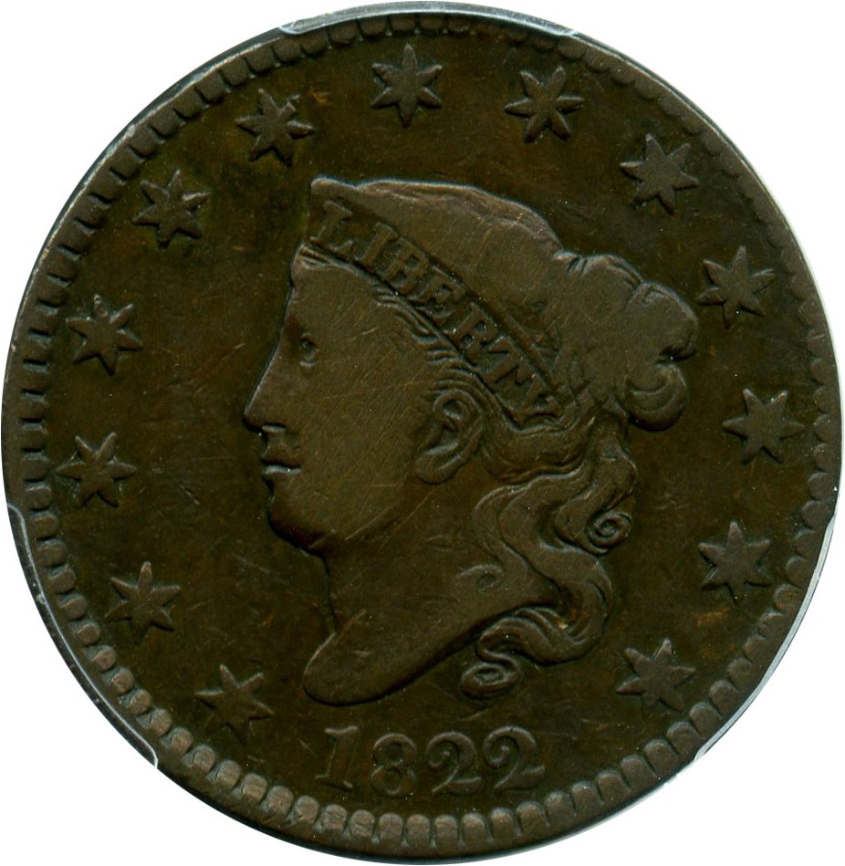 image for: 1822 1c PCGS VG-10