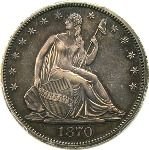 image for: 1870 50c PCGS/CAC Proof 58 - Affordable Proof
