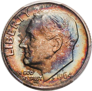 image for: 1964 10c PCGS MS67 FB - No Reserve!