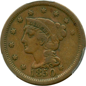 image for: 1850 1c PCGS VF25
