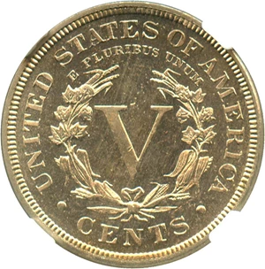 image for: 1890 5c NGC Proof 64 CAM