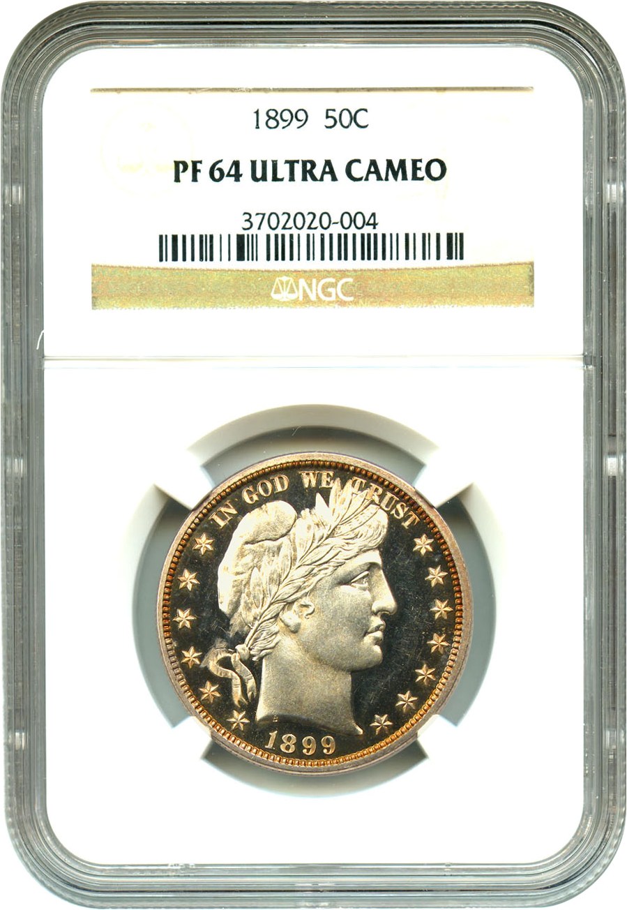 image for: 1899 50c NGC Proof 64 UCAM - Gorgeous Deep Cameo
