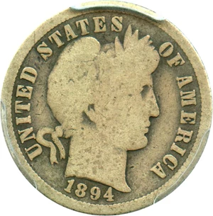 image for: 1894-O 10c PCGS Good-6 - Scarce Date