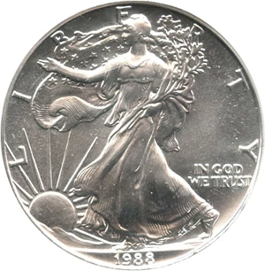 image for: 1988 Silver Eagle $1 NGC MS69 - No Reserve!