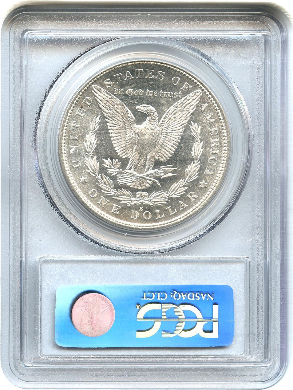 image for: 1880/9-S $1 PCGS MS65 PL (VAM 8, 80/79, Medium S) Top 100 VAM