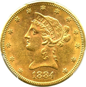 image for: 1884-S $10 PCGS MS61 - No Reserve!