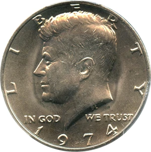 image for: 1974 50c PCGS MS66