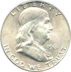 image for: 1961-D 50c PCGS MS64