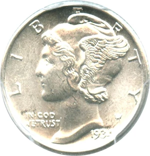 image for: 1934 10c PCGS MS64