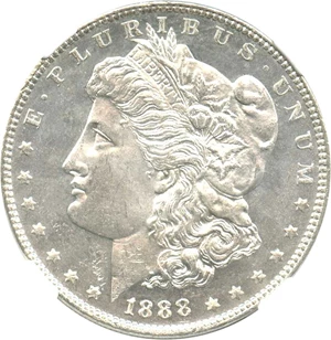 image for: 1888 $1 NGC MS63 PL