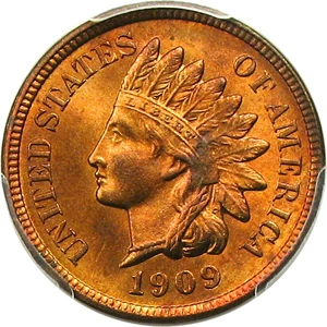 image for: 1909-S Indian 1c PCGS MS66 RD - Registry Quality Gem - Key Date