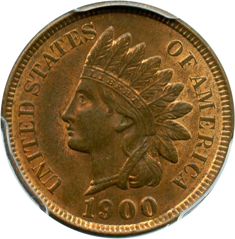 image for: 1900 1c PCGS MS64 RB
