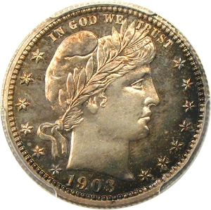 image for: 1903 25c PCGS/CAC Proof 65 - No Reserve!