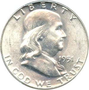 image for: 1951 50c PCGS MS64